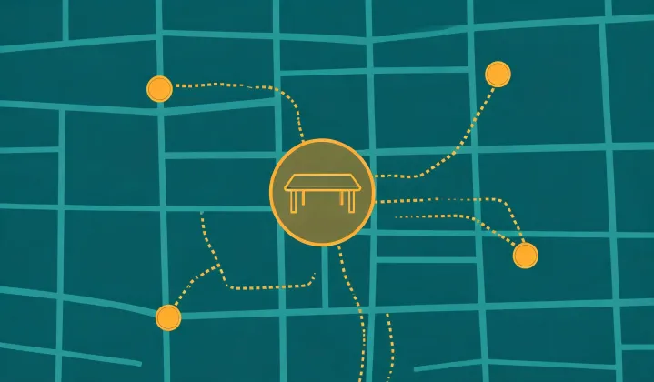 Map illustration of the Hioki Multimeter application desk