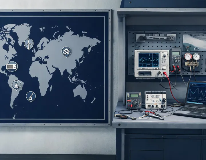 Electrical measurement application map